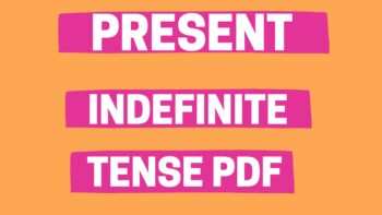 present indefinite tense pdf